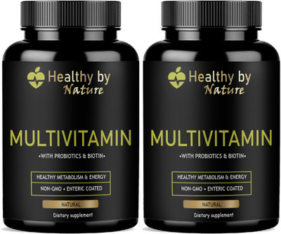 Healthy By Nature The Real Vitamin Advanced Multivitamin Advanced(2 x 60 Capsules)