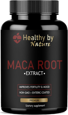 Healthy By Nature Maca Root Capsules Enriched with Maca Root Extract for Men Advanced(60 Capsules)