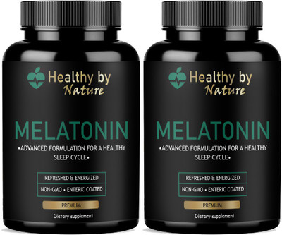 Healthy By Nature Sleeping Pills Aid for Deep Sleep with Melatonin & Valerian Ultra(2 x 60 Capsules)