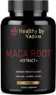 Healthy By Nature Maca Root Capsules Enriched with Maca Root Extract for Men Pro(60 Capsules)