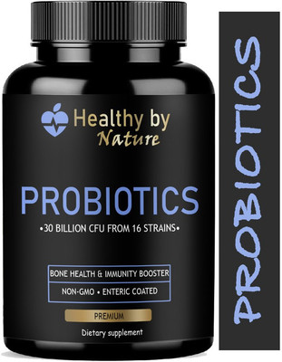 Healthy By Nature Probiotic Supplement 30 Billion Cfu with 16 & Prebiotics Capsules (Premium)(60 Capsules)