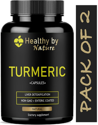 Healthy By Nature TURMERIC Capsules, CURCUMIN, CURCUMIN Capsules (Advanced)(2 x 60 Capsules)