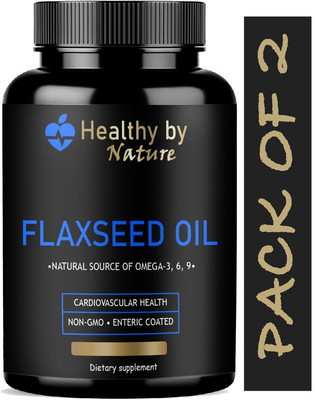 Healthy By Nature Advanced Flaxseed extract capsules Omega 3 (Advanced)(2 x 60 Capsules)