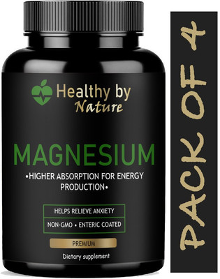 Healthy By Nature Chelated Magnesium Glycinate Citrate Oxide Supplement (Ultra)(4 x 60 Capsules)