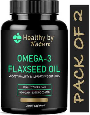 Healthy By Nature Advanced Flaxseed extract capsules Omega 369 (Advanced)(2 x 60 Capsules)