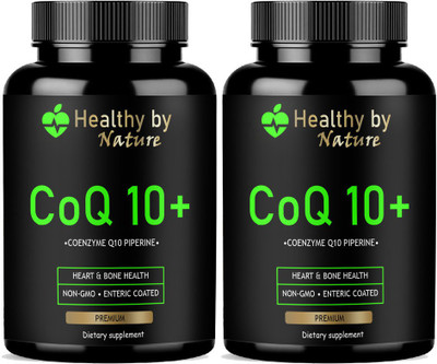 Healthy By Nature 120mg Coenzyme Q10 Capsules with Piperine Advanced(2 x 60 Capsules)