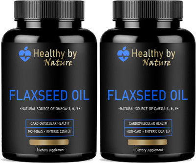 Healthy By Nature Advanced Flaxseed extract capsules Omega 3 Advanced(2 x 60 Capsules)