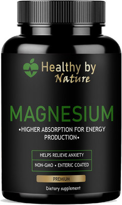 Healthy By Nature Chelated Magnesium Glycinate Citrate Oxide Supplement(60 Capsules)