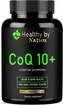 Healthy By Nature 120mg Coenzyme Q10 Capsules with Piperine Ultra(60 Capsules)