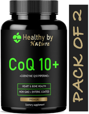 Healthy By Nature 120mg Coenzyme Q10 Capsules with Piperine (Pro)(2 x 60 Capsules)