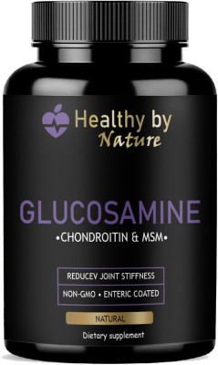 Healthy By Nature Glucosamine Joint Pain Relief Support, HCl, Boswellia, Chondroitin Premium(60 Capsules)