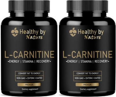 Healthy By Nature L Carnitine L Tartrate - Fat Burner, Boost Energy Advanced(2 x 60 Capsules)