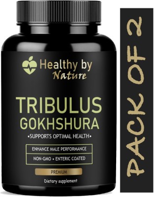 Healthy By Nature Tribulus Terrestris Natural Testosterone Booster (Gokshura) (Advanced)(2 x 60 Capsules)