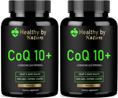 Healthy By Nature 120mg Coenzyme Q10 Capsules with Piperine Ultra(2 x 60 Capsules)