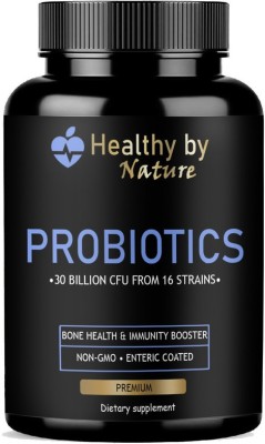 Healthy By Nature Probiotic Supplement 30 Billion Cfu with 16 & Prebiotics Capsules Premium(30 Capsules)