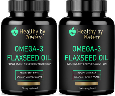 Healthy By Nature Premium Flaxseed extract capsules Omega 369 Premium(2 x 60 Capsules)