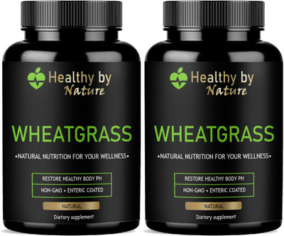 Healthy By Nature Wheatgrass 800 mg Capsules Ultra(2 x 60 Capsules)