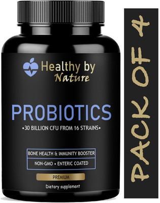 Healthy By Nature Probiotic Supplement 30 Billion Cfu with 16 & Prebiotics Capsules (Pro)(4 x 60 Capsules)