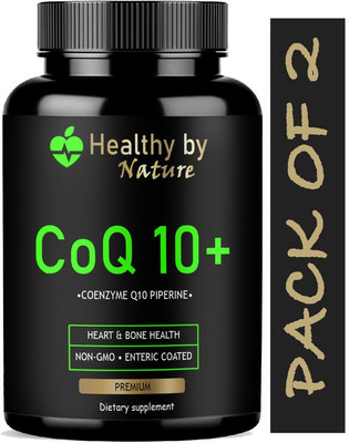 Healthy By Nature 120mg Coenzyme Q10 Capsules with Piperine (Ultra)(2 x 60 Capsules)