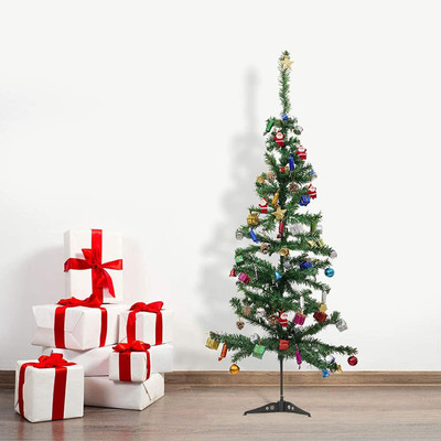 Jingle Fir 30.48 cm (1.0 ft) Artificial Christmas Tree(Multicolor)
