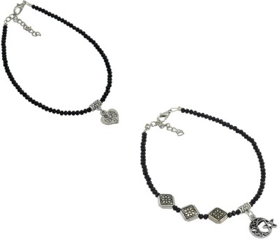 HIGH TRENDZ Alloy Anklet(Pack of 2)