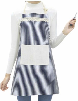 KPNG Cotton Chef's Apron - Free Size(Blue, Single Piece)