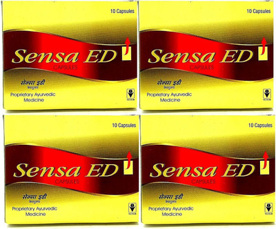 SENSA ED 10 CAPSULE [PACK OF 4](Pack of 4, 40 Capsules)