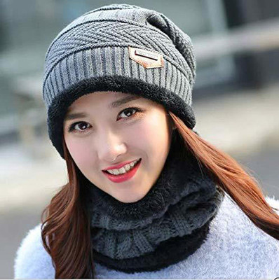 TRYCOM Woven Beanie Cap(Pack of 2)