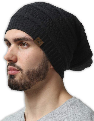 MAHANDER Solid Beanie Cap