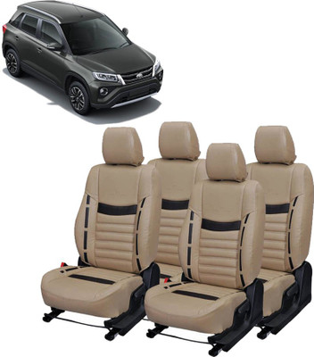 Luxury Premium Leatherette Car Seat Cover For Toyota Urban Cruiser(Detachable Head Rest, Mono Back Seat, Without Back Seat Arm Rest, 5 Seater, 2 Back Seat Head Rests)