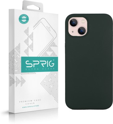 Sprig Back Cover for Apple iPhone 13 Mini(Green, Shock Proof, Silicon, Pack of: 1)