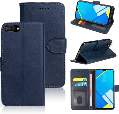 Wowcase Back Cover for Realme C2, Oppo A1k(Blue, Dual Protection, Pack of: 1)