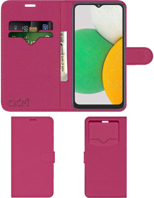 ACM Flip Cover for Samsung Galaxy A03 Core(Pink, Cases with Holder, Pack of: 1)