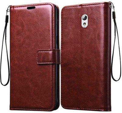 COVERNEW Flip Cover for Lenovo P1M(Brown, Grip Case, Pack of: 1)