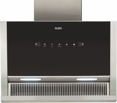 Glen 6072 Auto Clean Wall Mounted Chimney (Black 1400 CMH)