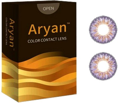 ARYAN Monthly Disposable(-0.5, Colored Contact Lenses, Pack of 2)