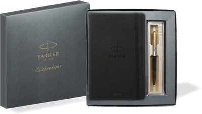 PARKER Celebration 2022 Diary + Galaxy Standard Ball pen Regular Gift Set Ruled 312 Pages(Black)