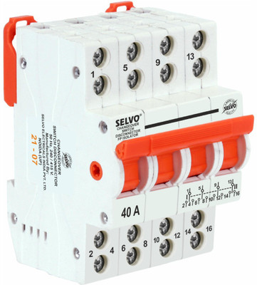 Selvo 40 Amp Four Pole Changeover Switch Disconnector GSELCOV13014 MCB(4)