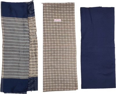 Vrinde Wool Checkered Salwar Suit Material