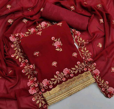 pandadi Georgette Self Design Salwar Suit Material