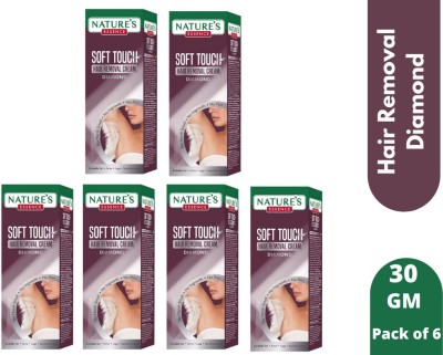 Nature's Essence Soft Touch Diamond Hair Removal Cream 30 Gram Each (Pack of 6) Cream(180 g)