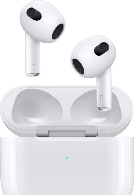 APPLE Airpods (3rd Generation) with Magsafe Charging Case Bluetooth Headset(White, True Wireless)