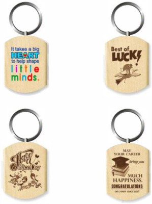 BLESSINGS Set Of 4 Best Wishes Keychain-F Key Chain