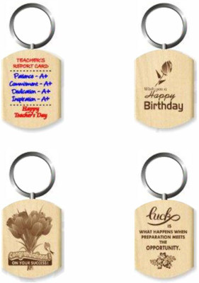BLESSINGS Set Of 4 Best Wishes Keychain-E Key Chain