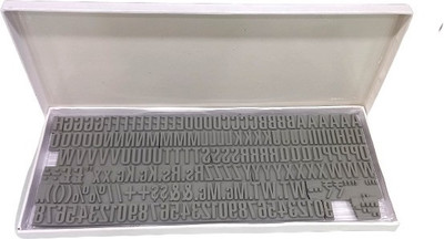 SmartPack Handy Coder Rubber complete stereo set For Stamping(6 mm) Label Stamping Machine(Manual)