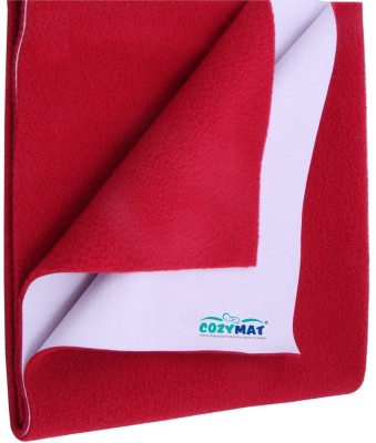 COZYMAT Cotton Baby Bed Protecting Mat(Maroon (Medium 70cm x 100cm), Medium)