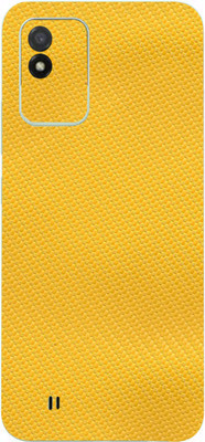 Jeeva Creation Realme Narzo 50i, narzo 50i Mobile Skin(Ultra Super Yellow Carbon Fiber With High Matte Finish.)