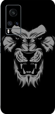 LAMHA Vivo X60 Pro, vivo x60 pro Mobile Skin(Ultra Super Black Lion With High Matte Finish., Mobile Skin (Back+Side+Camera))