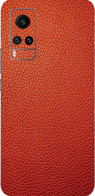 BUGGU Vivo X60 Pro, vivo x60 pro Mobile Skin(Ultra Super Red Leather Skin With High Matte Finish., Mobile Skin (Back+Side+Camera))