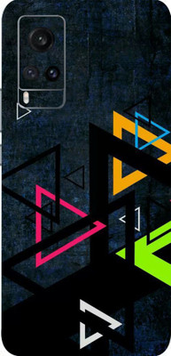 LAMHA Vivo X60, vivoX60 Mobile Skin(Ultra Super Color Triangles With High Matte Finish., Mobile Skin (Back+Side+Camera))